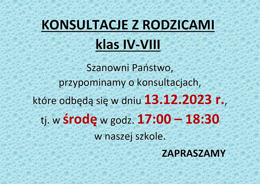 Konsultacje dla Rodziców XII/2023 - zdjęcie 2